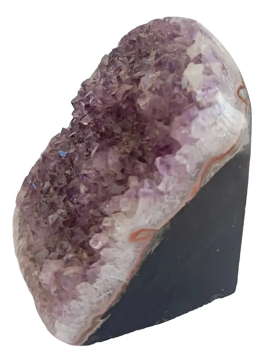 Geoda Amatista Natural Decoración Energía Protección Amatista