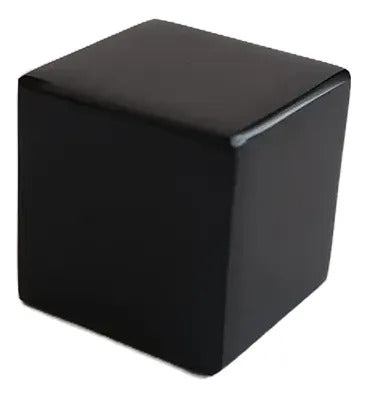 Cubo Obsidiana Geometría Sagrada 3 Cm Protección Energética
