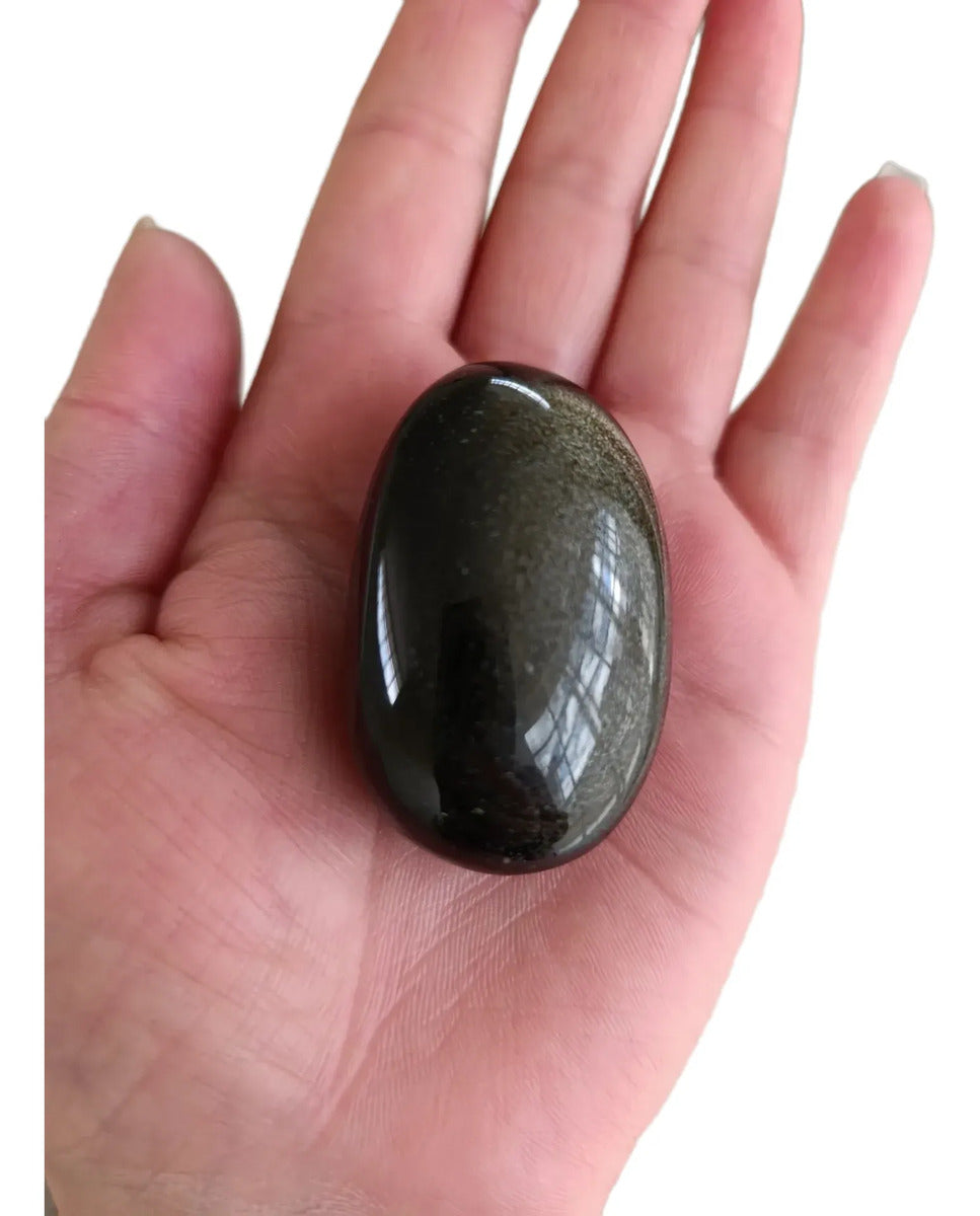 Jabón Obsidiana Dorada Para Masaje 5 Cm Terapia Y Relajación