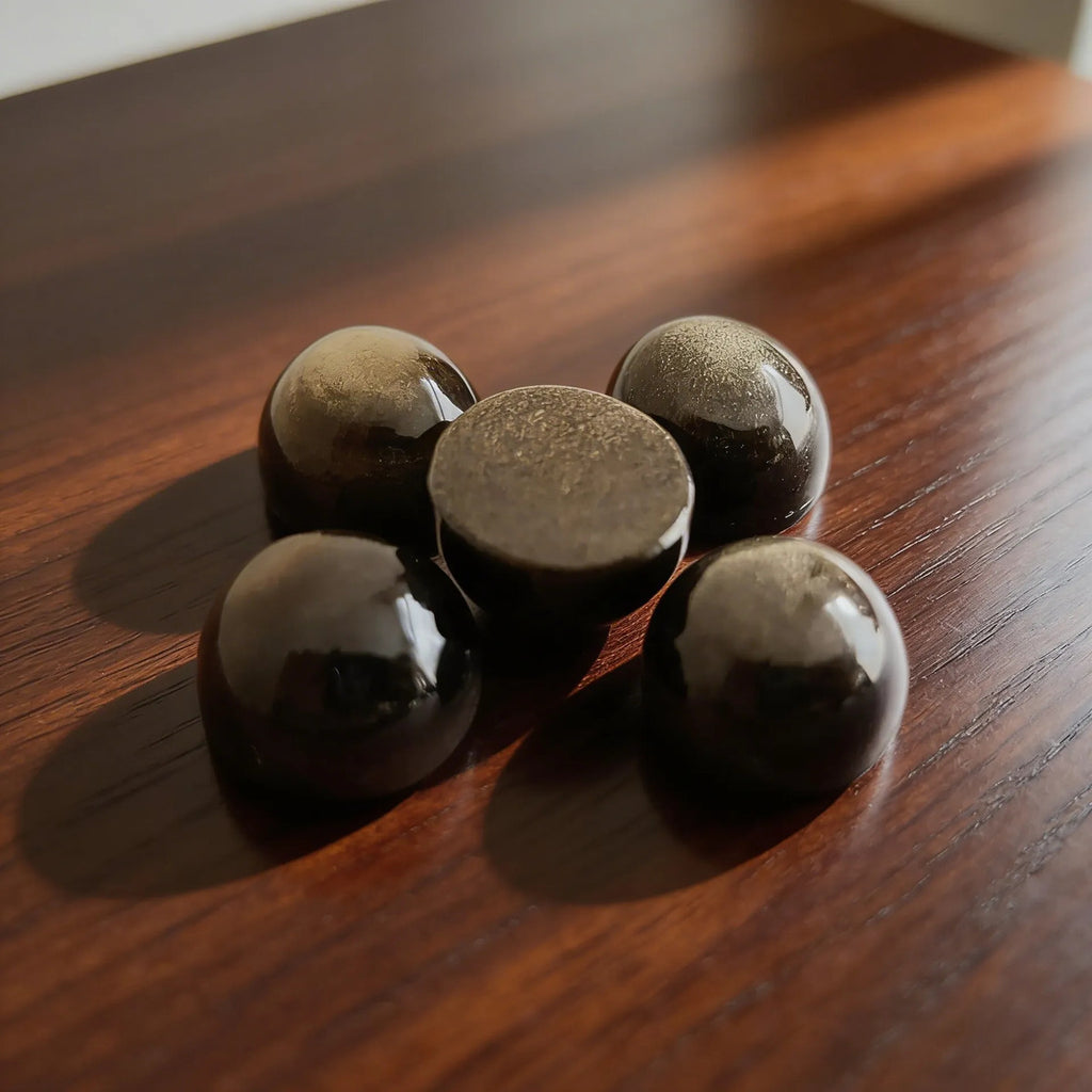 Ombliguera De Obsidiana Dorada 1.5 Cm Protección Energética