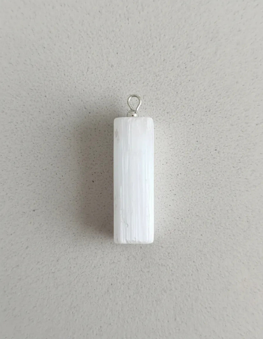 Dije Selenita Natural Claridad Limpieza Energética A Elegir