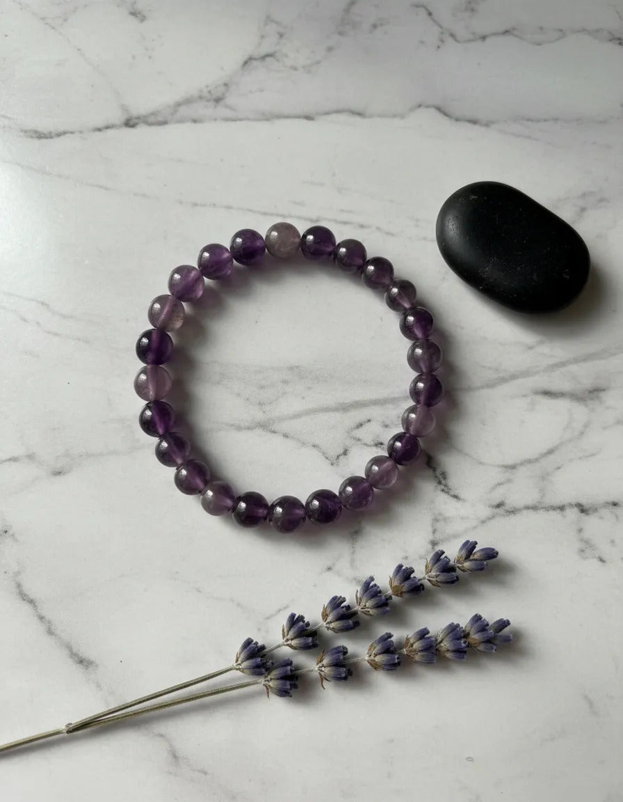 Pulsera Piedra Natural 8mm Equilibrio Protección A Elegir