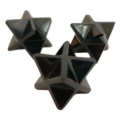 Merkaba Obsidiana De Bolsillo 2 Cm Geometría Sagrada