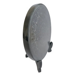 Espejo Obsidiana 10 Cm Grabado Piedra Sol Calendario Azteca