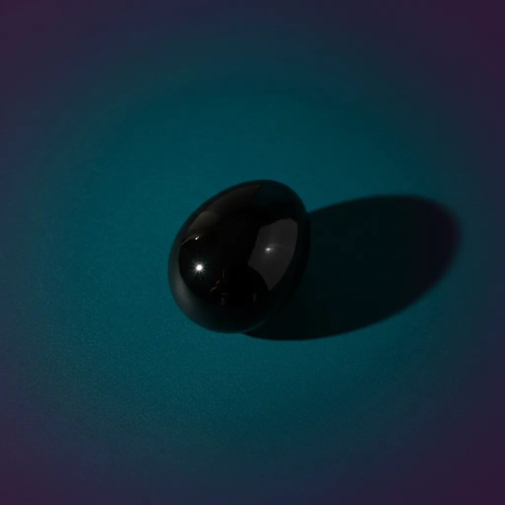 Huevo Yoni Egg Obsidiana 4.5 Cm Suelo Pélvico Protección