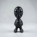 Figura Alien Obsidiana Negra Grabado Artesanal Protección Grabado 2