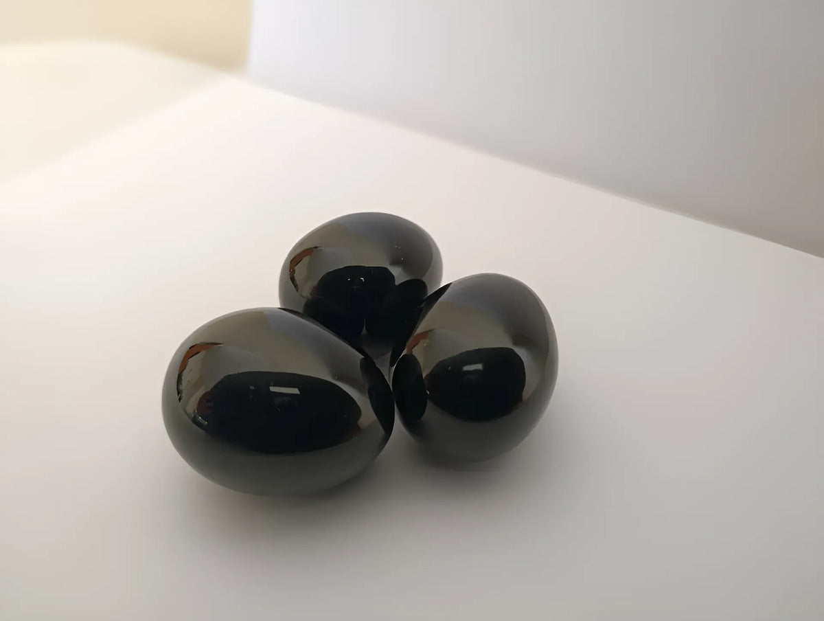 Huevo Yoni Egg Obsidiana 3.5 Cm Suelo Pélvico Protección