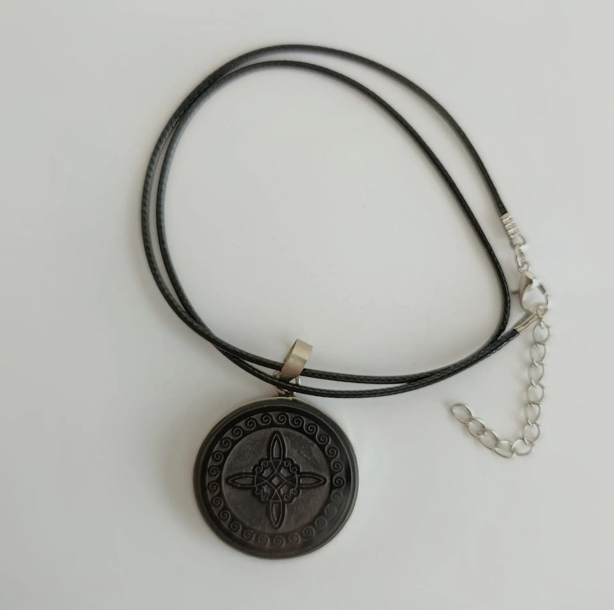 Dije Obsidiana Grabado 3.5 Cm Protección Sagrada A Elegir