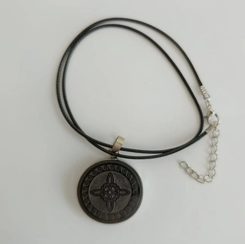 Dije Obsidiana Grabado 3.5 Cm Protección Sagrada A Elegir
