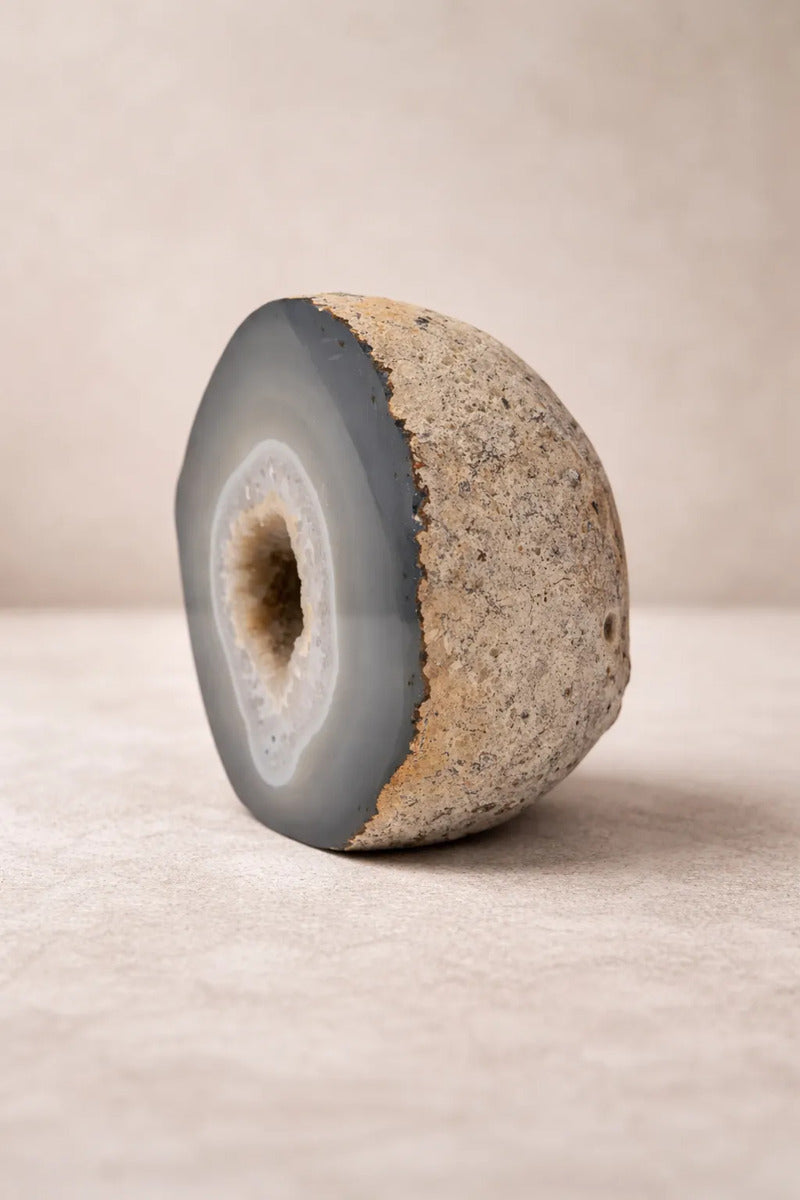 Geoda Ágata Cuarzo Natural 1.20 Kg Energía Equilibrio Decora