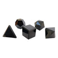 Sólidos Platónicos Obsidiana Geometría Sagrada 2 Cm