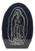 Virgen De Guadalupe En Obsidiana Grabada