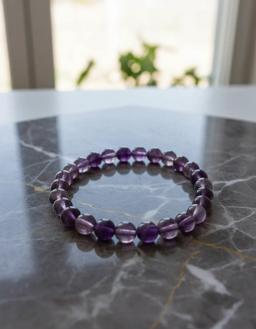 Pulsera Piedra Natural 8mm Equilibrio Protección A Elegir