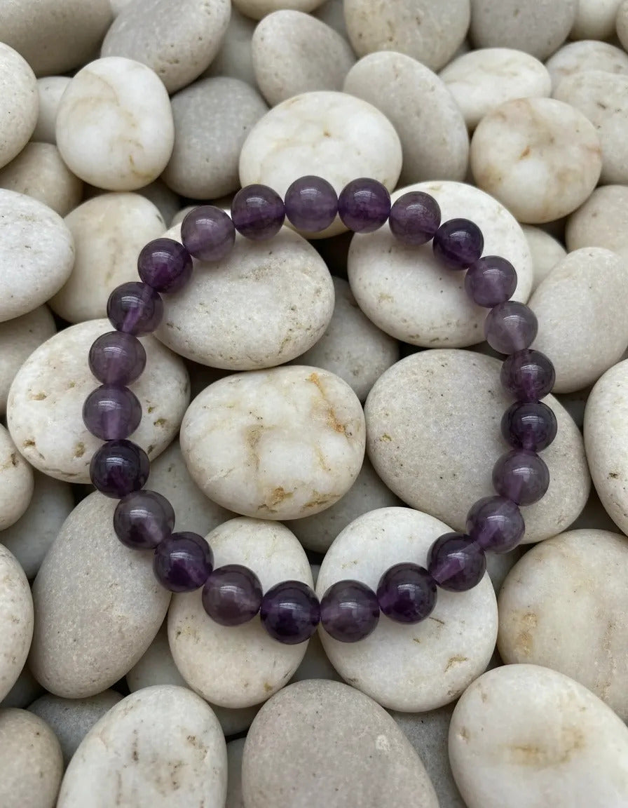 Pulsera Piedra Natural 8mm Equilibrio Protección A Elegir