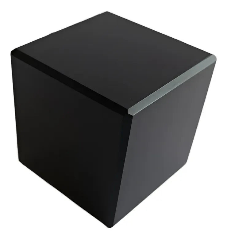 Cubo Obsidiana Geometría Sagrada 4 Cm Protección Energética 4 Cm