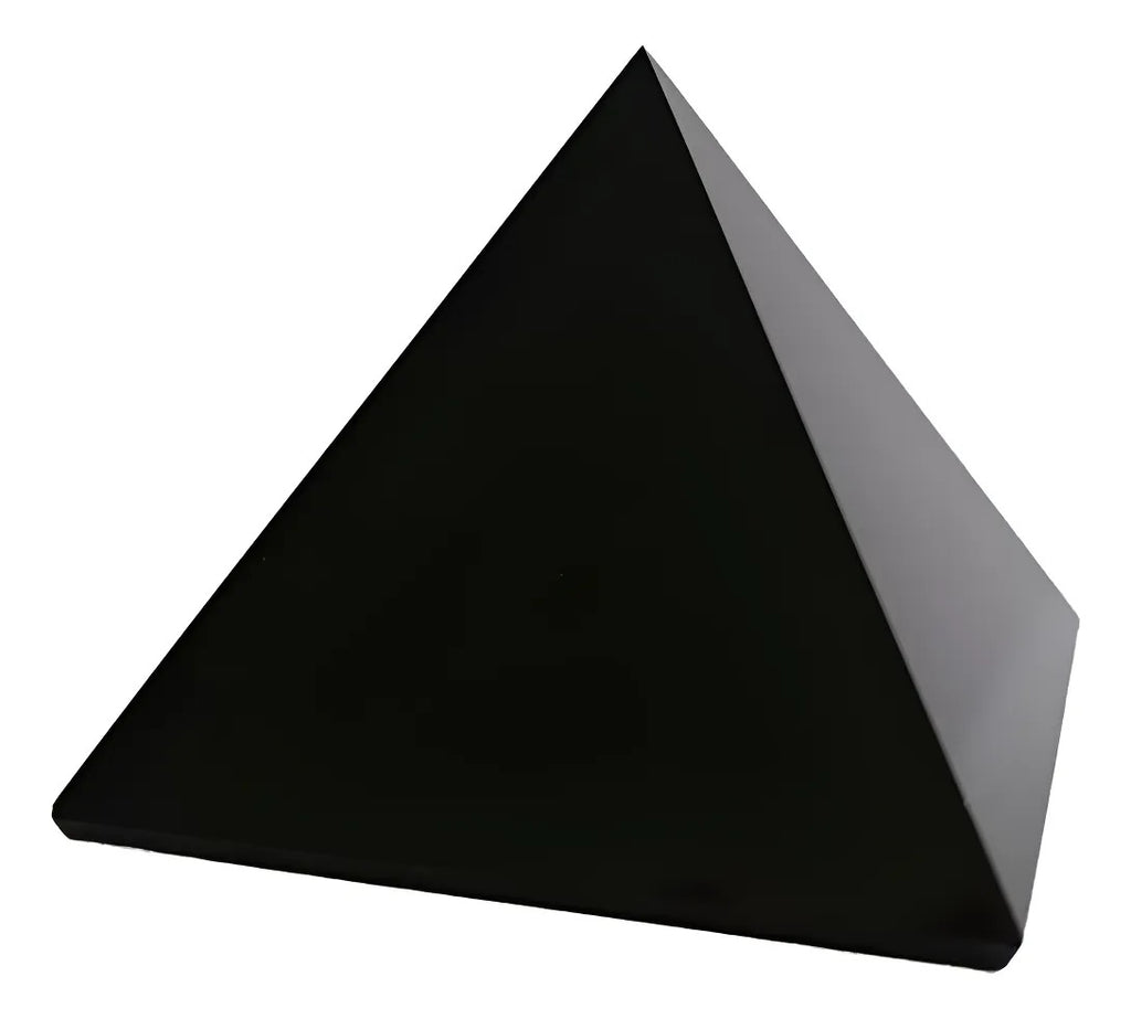 Pirámide Obsidiana Geometría Sagrada Protección Energética 7 Cm