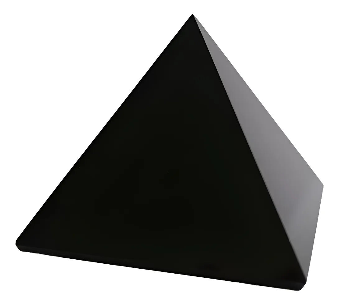 Pirámide Obsidiana Geometría Sagrada Protección Energética 7 Cm