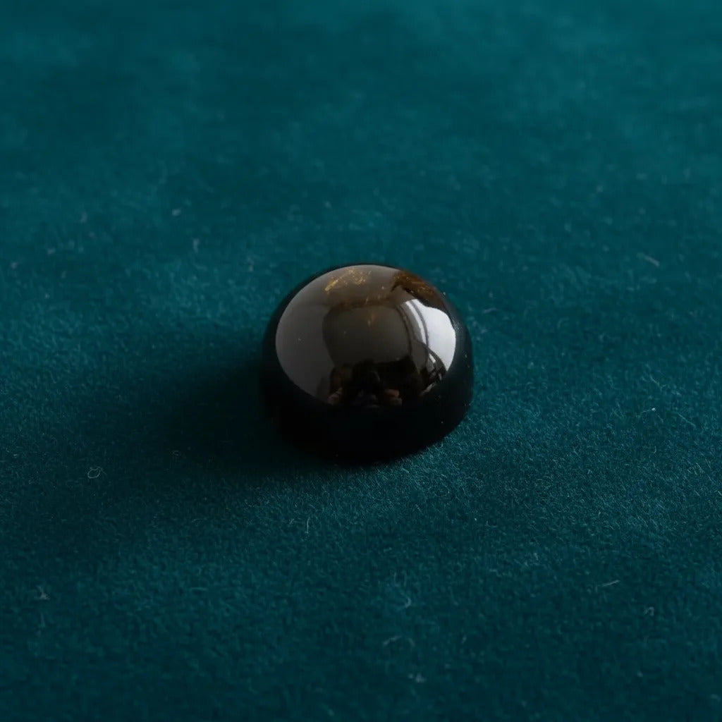 Ombliguera De Obsidiana Dorada 1.5 Cm Protección Energética